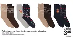 Zeeman Calcetines con forro de rizo para mujer y hombre oferta