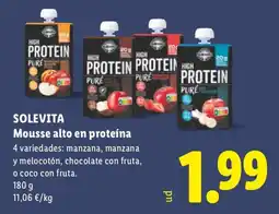 Lidl Solevita mousse alto en proteína oferta