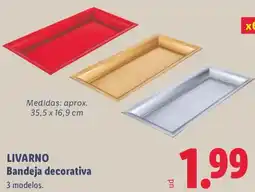 Lidl Livarno bandeja decorativa oferta