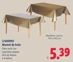 Lidl Livarno mantel de hule oferta