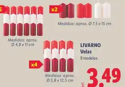 Lidl Livarno velas oferta