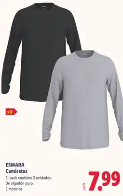 Lidl Esmara camisetas oferta
