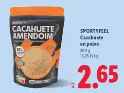 Lidl Sportyfeel cacahuete en polvo oferta