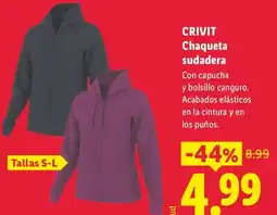 Lidl Crivit chaqueta sudadera oferta