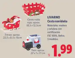 Lidl Livarno cesta navideña oferta