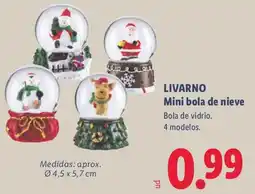 Lidl Livarno mini bola de nieve oferta