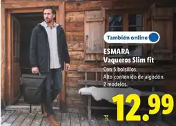 Lidl Esmara vaqueros slim fit oferta