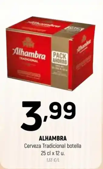 Coviran Alhambra Cerveza Tradicional botella 25cl x 12u oferta