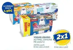 Cash Ecofamilia Danone - yogur liquido actimel oferta