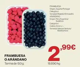 El Corte Inglés Origen - frambuesa o arandano oferta