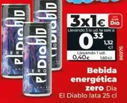 Dia Dia el diablo - bebida energetica zero oferta