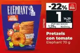 Dia Elephant - pretzels con tomate oferta