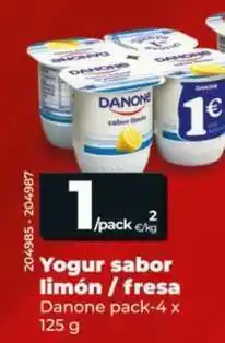 Dia Danone - yogur sabor limon / fresa oferta