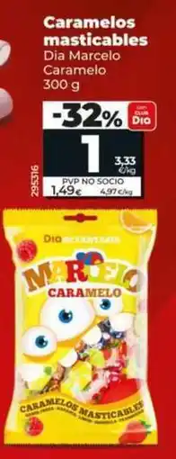 Dia Dia marcelo caramelo - caramelos masticables oferta