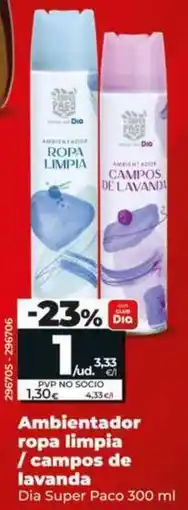 Dia Dia super paco - ambientador ropa limpia / campos de lavanda oferta