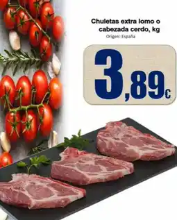 Super Alcoop Origen - chuletas extra lomo o cabezada cerdo oferta