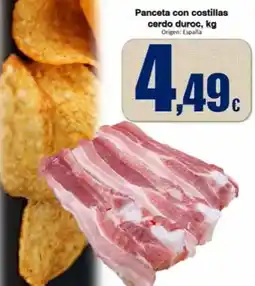 Super Alcoop Duroc - panceta con costillas cerdo duroc oferta