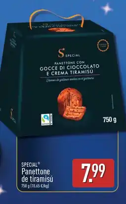 ALDI Special panettone de tiramisú oferta