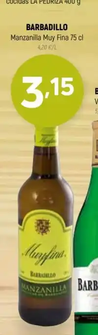 Coviran Barbadillo Manzanilla Muy Fina 75 cl oferta