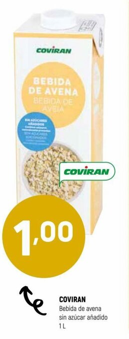 Coviran Coviran Bebida de avena sin azúcar añadido 1 L oferta