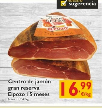 Cash Ecofamilia Centro de jamón gran reserva Elpozo 15 meses oferta