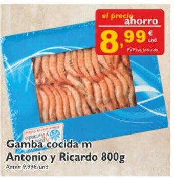 Cash Ecofamilia Gamba cocida m antonio y Ricardo 800g oferta