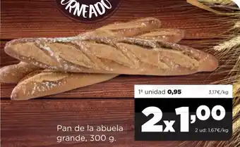 Alimerka Pan de La Abuela Grande, 300 g. 2x oferta