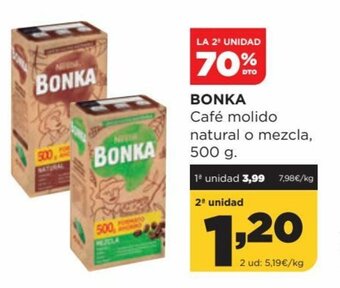 Alimerka Bonka Café Molido Natural o Mezcla, 500 g. oferta