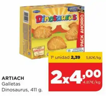 Alimerka Artiach Galletas Dinosaurus, 411 g. 2x oferta