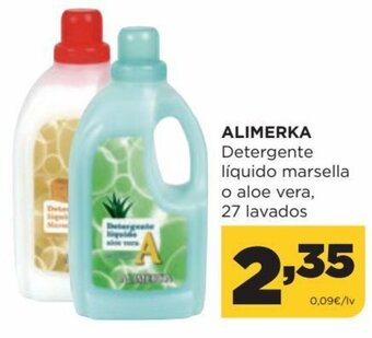 Alimerka Alimerka Detergente Líquido Marsella o Aloe Vera, 27 Lavados oferta