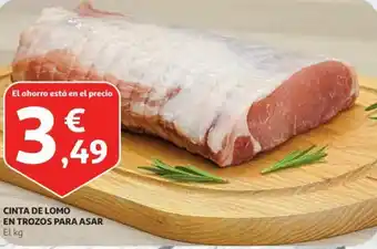 Alcampo Cinta de Lomo En Trozos Para Asar El Kg oferta
