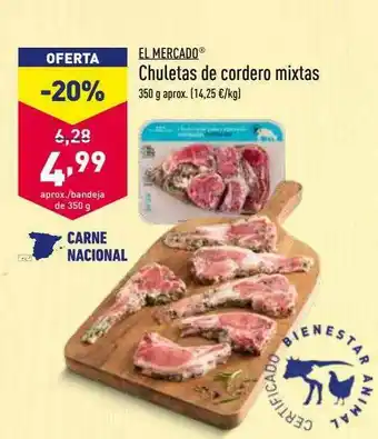 ALDI El Mercado Chuletas De Cordero Mixtas oferta