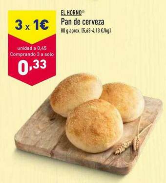 ALDI El Horno Pan De Cerveza oferta