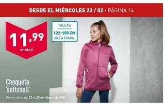 ALDI Chaqueta 'softshell' oferta