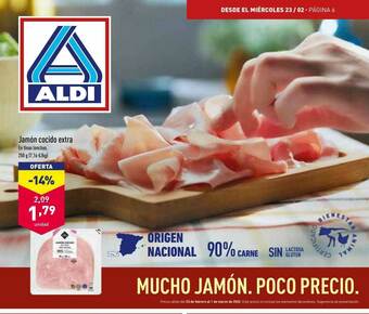 ALDI Jamón Cocido Extra oferta