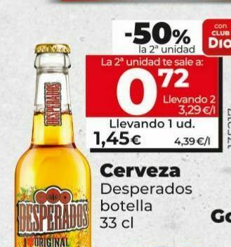 Maxi Dia Cerveza desperados oferta