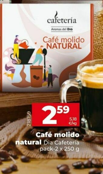Maxi Dia Café molido natural dia oferta
