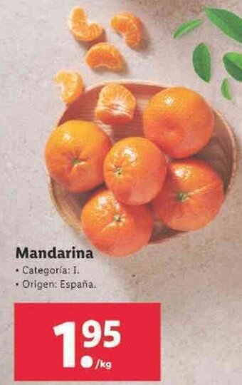 Lidl Mandarina oferta
