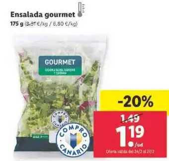 Lidl Ensalada gourmet 175g oferta