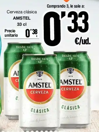 SPAR Amstel Cerveza clásica 33cl oferta