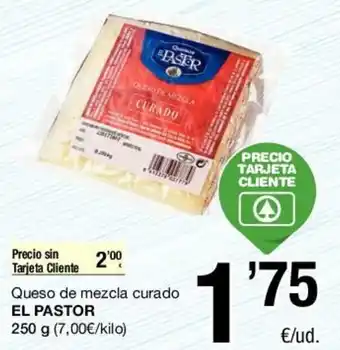 SPAR El Pastor Queso de mezcla curado 250g oferta