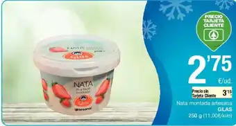 SPAR Glas Nata montada artesana 250g oferta