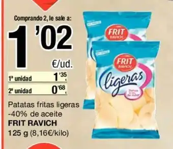 SPAR Frit Ravich Patatas fritas ligeras 125g oferta