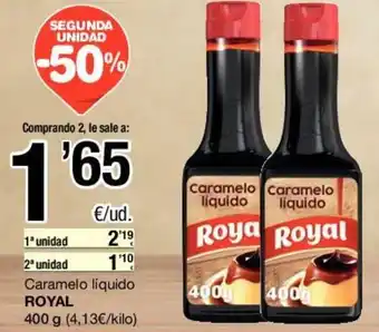 SPAR Royal Caramelo liquido 400g oferta