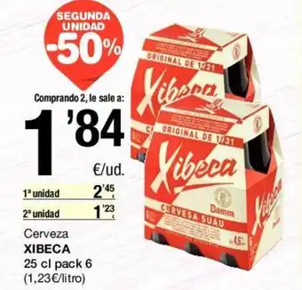 SPAR Xibeca Cerveza 25cl pack 6 oferta