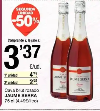 SPAR Jaume Serra Cava brut rosado 75cl oferta