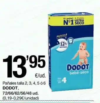 SPAR Dodot Pañales talla 2,3,4,5, o 6 oferta