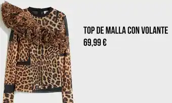 Top de malla con volante