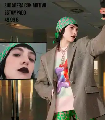 H&M Sudadera con motivo estampado oferta