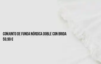 Conjunto de funda nórdica doble con brida